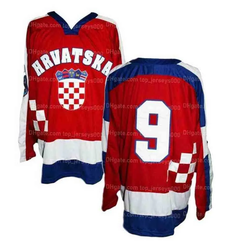 Jersey De Hockey Personalizado 5xl 6xl Hrvatska Jerseys Stured Red Size