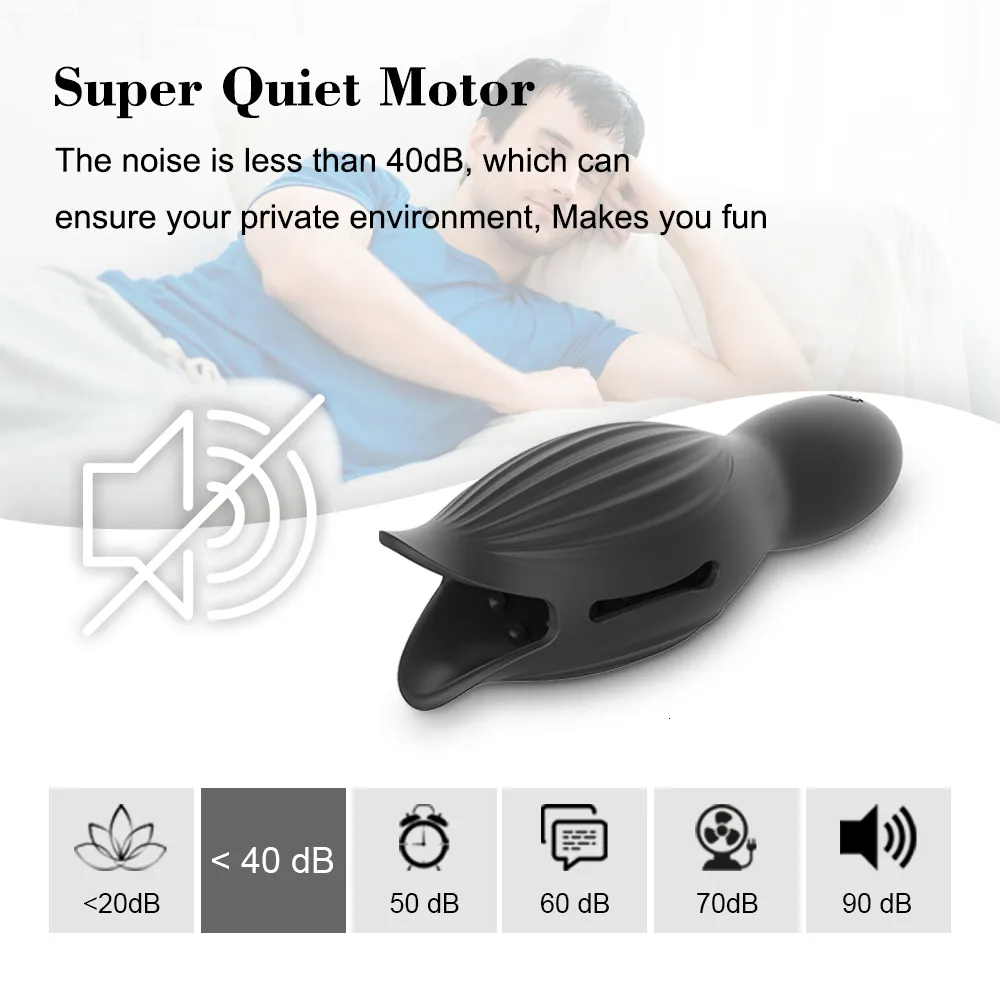 Masturbatori Automatico Masturbatore maschile Coppa Nero 10 Velocità Vibratore Ritardo Trainer Massaggiatore Glande Stimolare 18_voghion.com