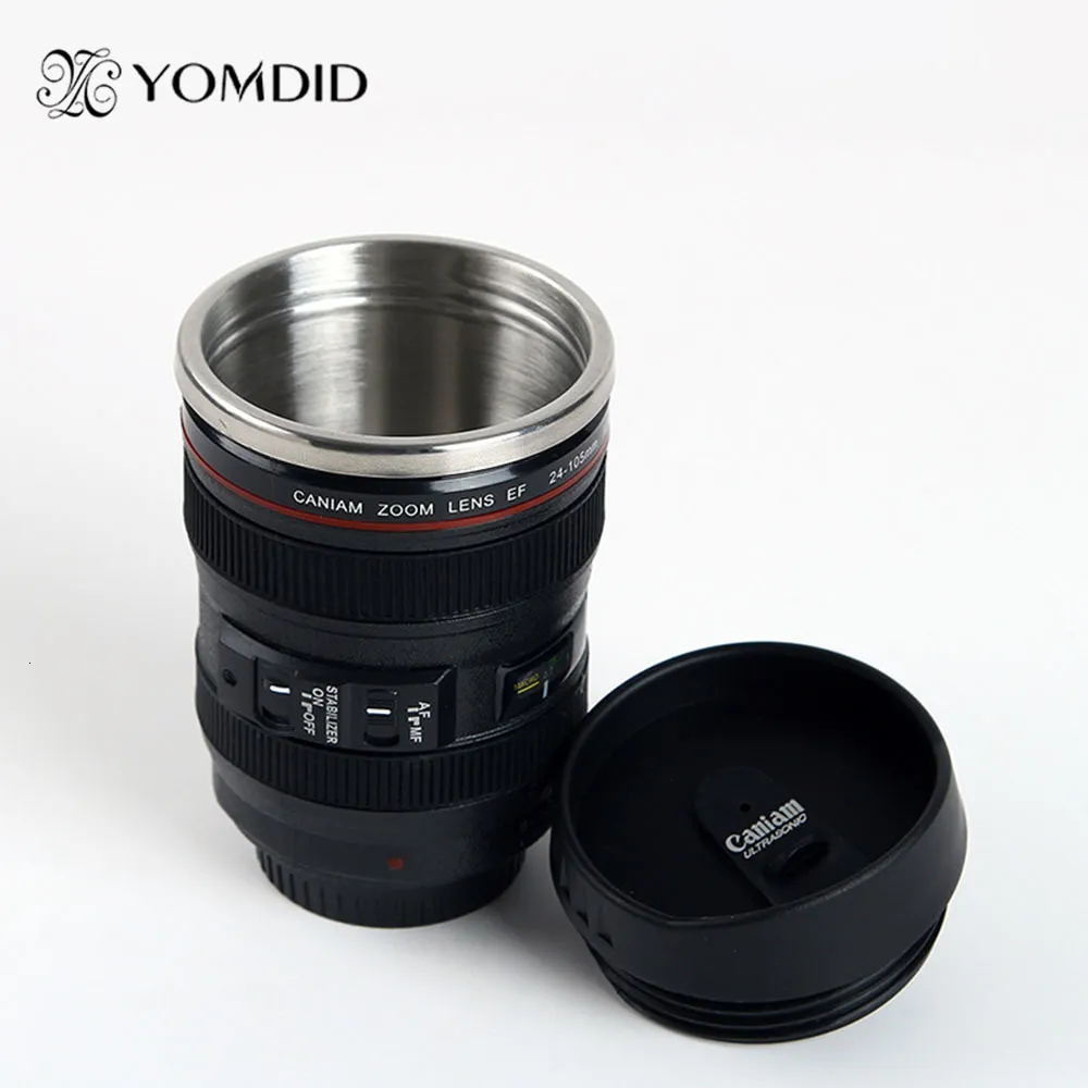 Tazze in acciaio inox SLR Camera EF24105mm Coffee Lens Mug 1 scala 1 tazza da caffè caniam regalo creativo 221122