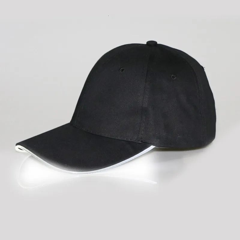 LED Light Up Led Baseball Cap Adjustable Sun Hat For Night Running