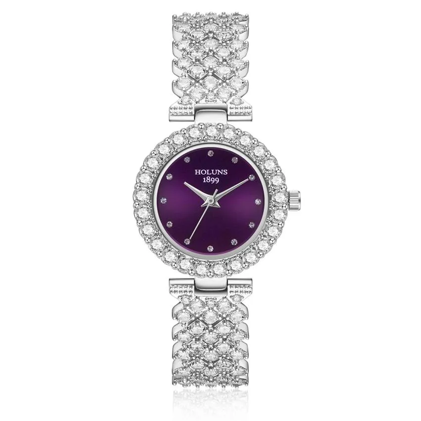 2020 Holuns Brand Luxury Women Diamond Watches Japan Quartz 5 Ампи