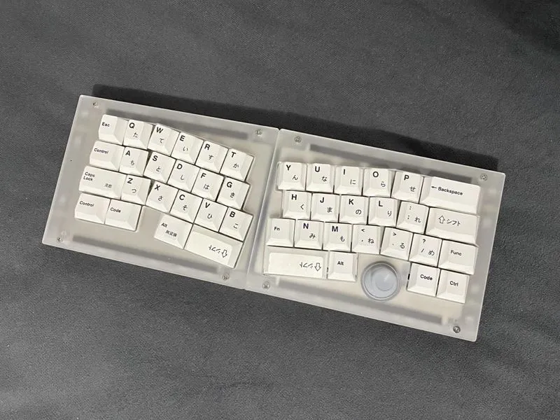 علبة لوحات المفاتيح الأكريليك لـ Libra mini 40 لوحة مفاتيح مخصصة تبديل حشية مزدوجة مع قضيب متأرجح لا يوجد ضوء 221123