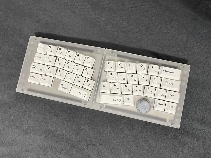 Teclados Estojo de acrílico para Libra mini 40 teclado personalizado Swap Dual Gasket Com barra de balanço Sem luz 221123