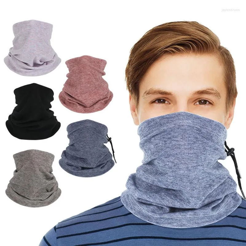 Bandanas Adjustable Multi-function Sports Scarf Cap Winter Warm Fleece Bandana Outdoor Men Women Solid Face Neck Warmer Shield Ski Mask