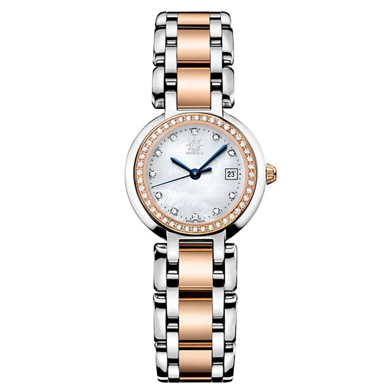 Casual damski zegarek elegancki temperament mody Wszechstronny stal nierdzewna, odpowiednia na rocznicę prezentów na randkę