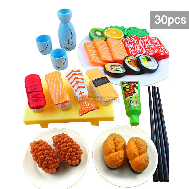 Jogo 2 Comidas Japonesa Sushi Infantil Brinquedo Cozinha Toy