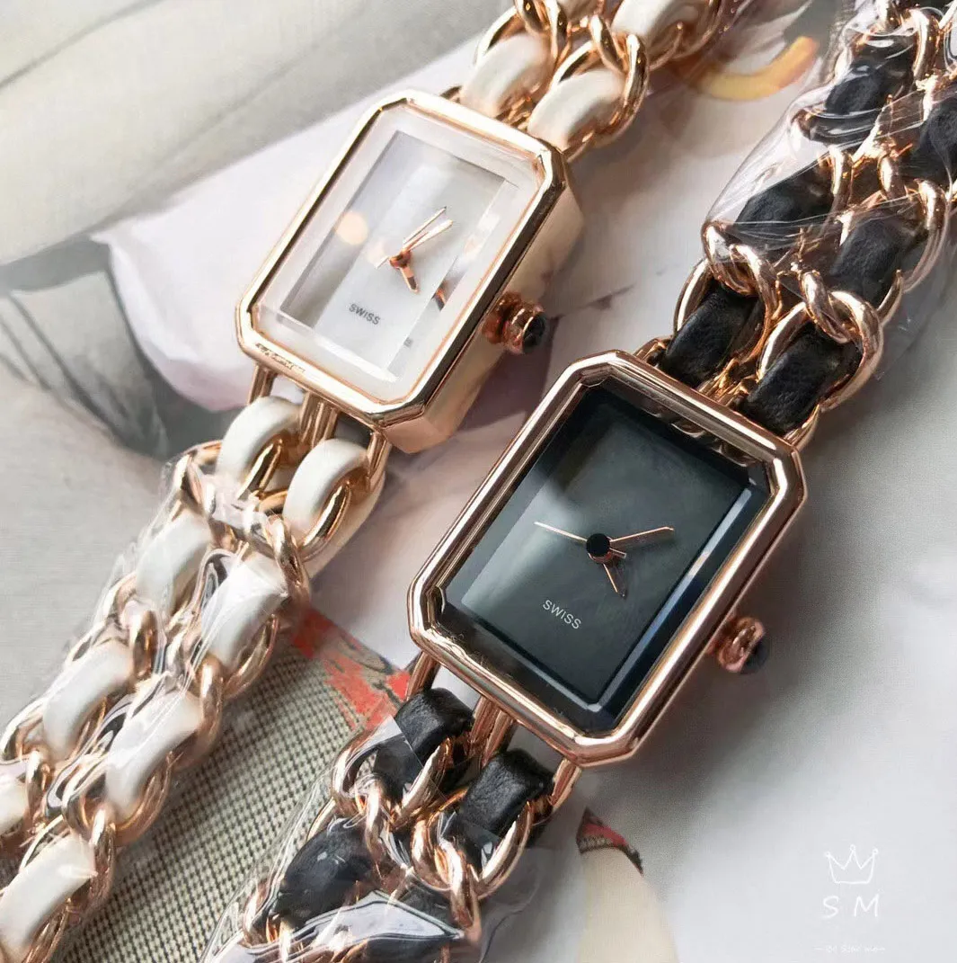 38% de desconto relógio clássico feminino automático moda 30mm quadrado 316l completo aço inoxidável feminino ouro prata bonito feminino
