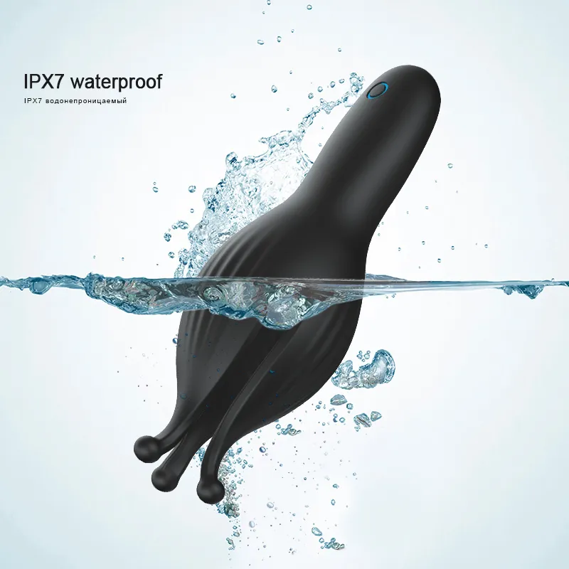 Masturbatori Automatico Masturbatore maschile Coppa Nero 10 Velocità Vibratore Ritardo Trainer Massaggiatore Glande Stimolare 18_voghion.com