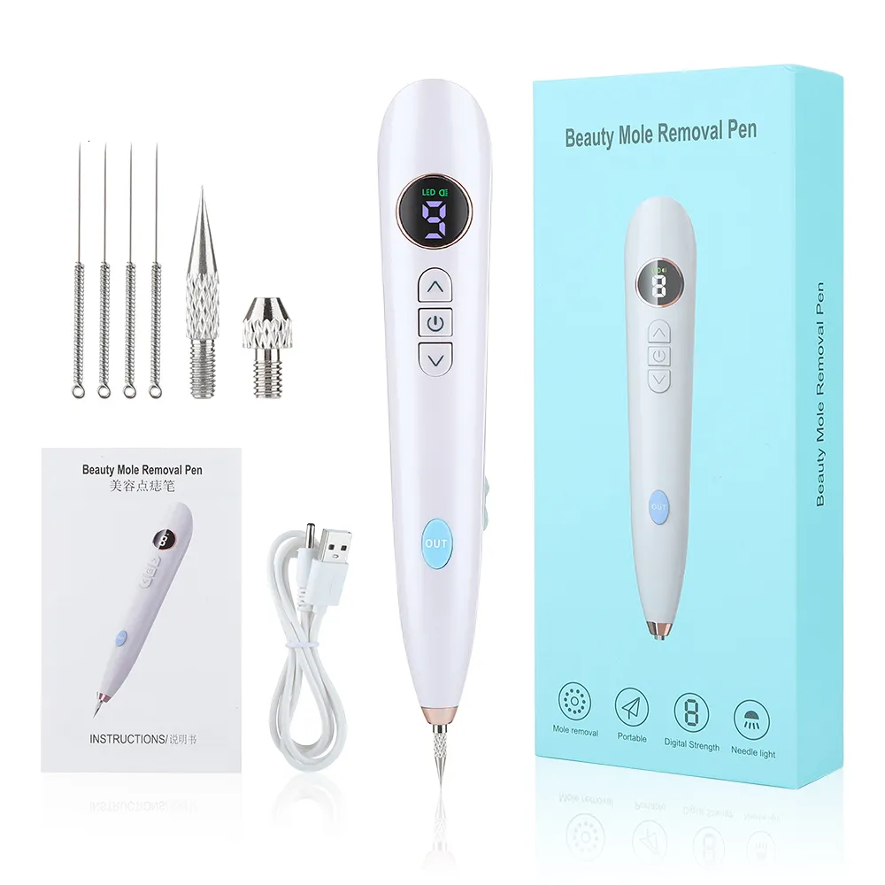 Face Care Devices 9 Mode Plasma Pen Freckle Remove Wart Remover Mole Tattoo Instruments Skin Tag Removal Spot Cleaner Beauty Tool 221122
