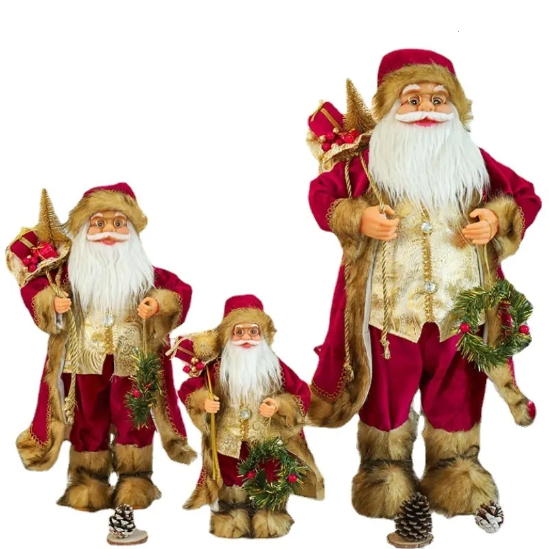 Decorazioni natalizie 4530 cmGrande bambola di Babbo Natale Buon Natale Decorazioni per la casa Anno dei bambini Giocattolo Regalo Navidad Natal Decor Forniture per feste 221123