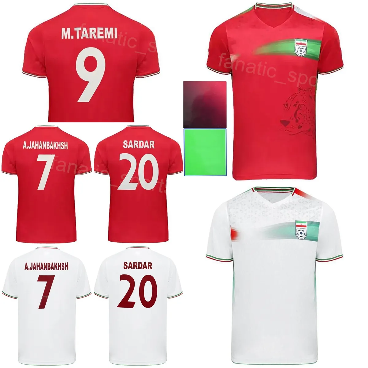 National Team Iran TAREMI Soccer Jerseys 2022 23 World Cup HAJSAFI