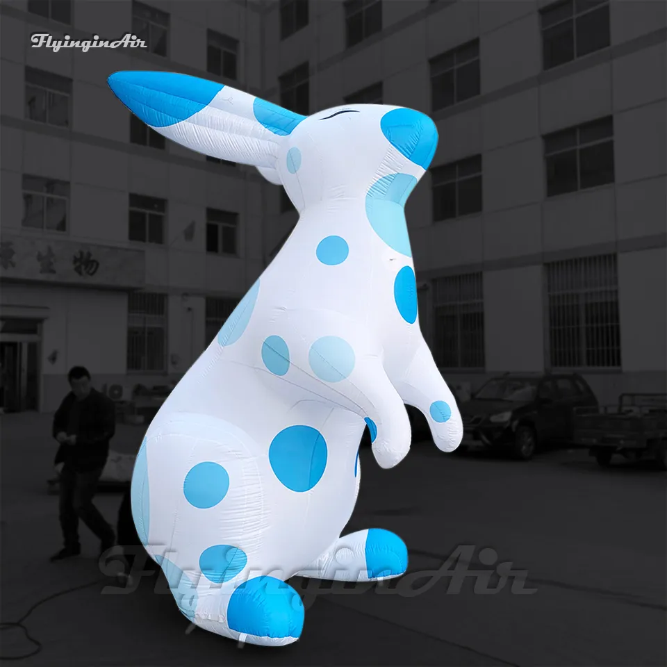 Large White Inflatable Rabbit Balloon Animal Model 3m 4m 5m Height ...