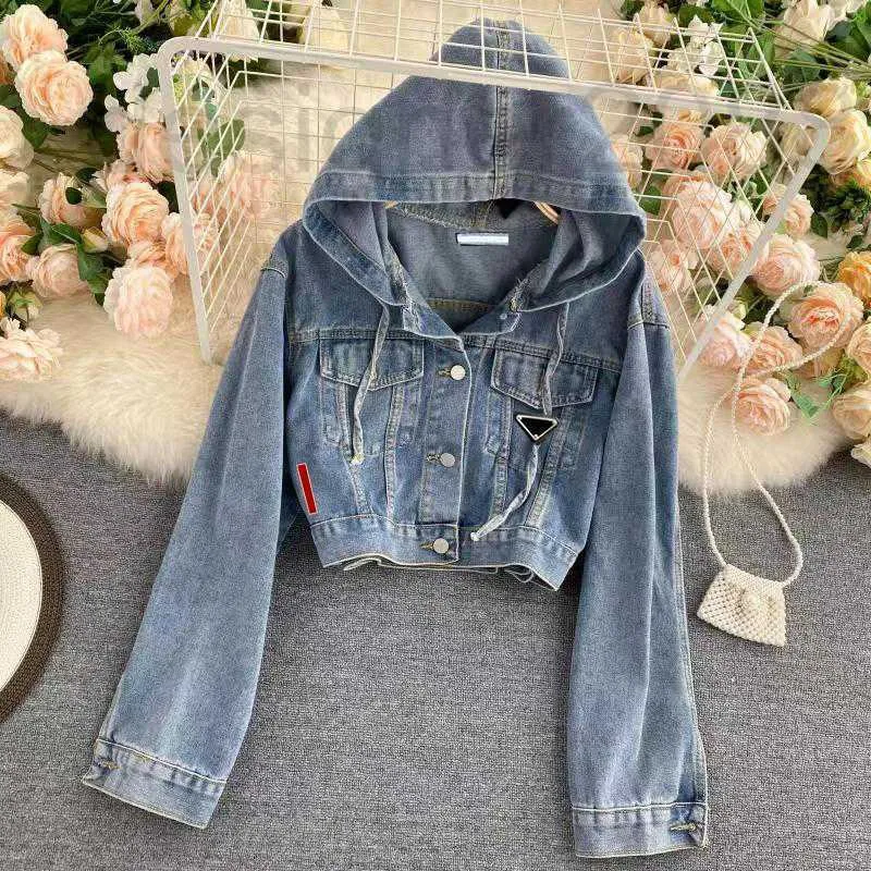 Women's Jackets designer Woman Jacket Denim Coat Short Outwears Coats Long Sleeve Spring Autumn Windbreaker 6AEC