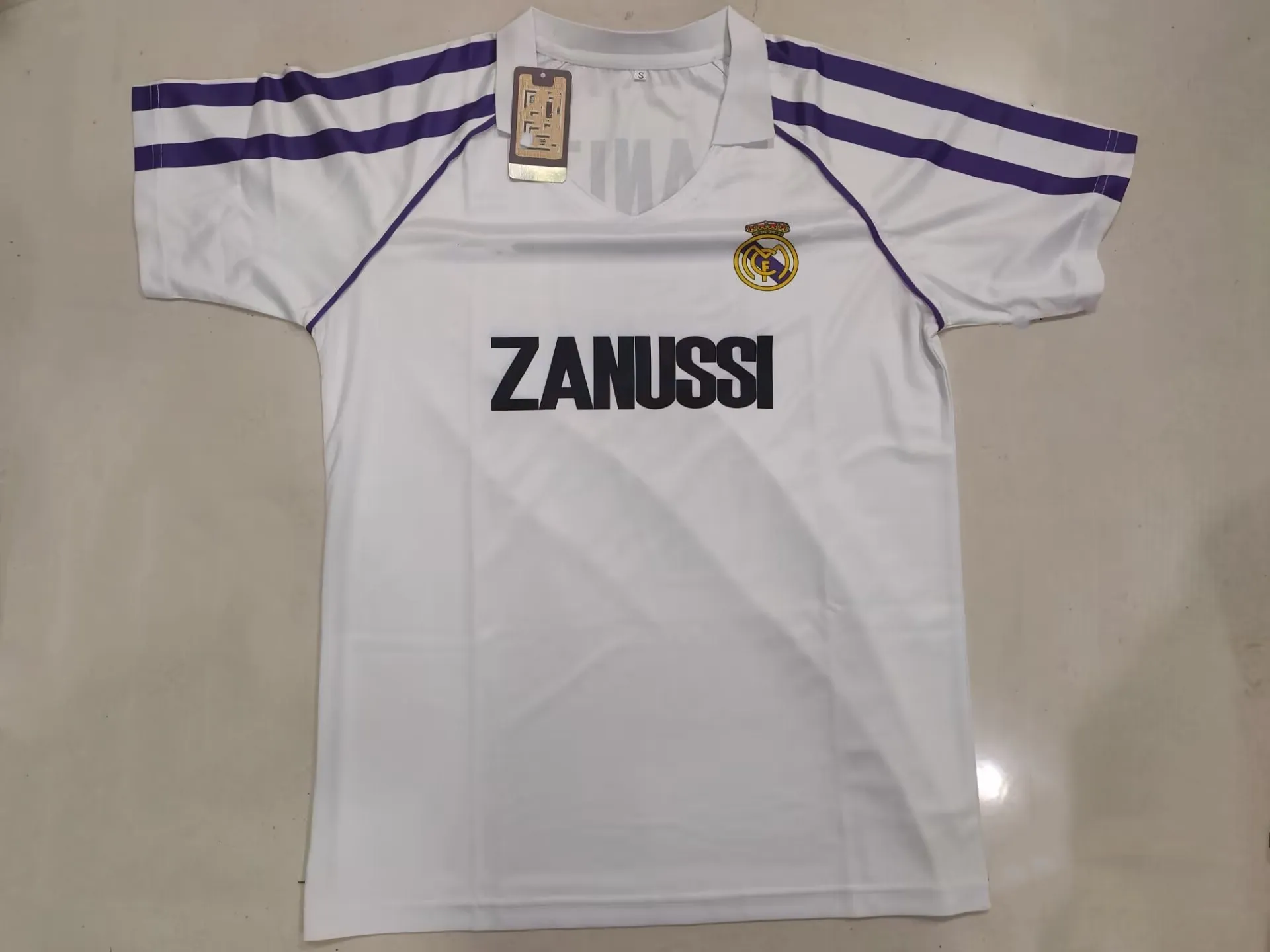 Retro Real Madrid Juanito #7 Jersey 1993/94 Home Kit, Segunda Division,  Adult Child Sizes, Vintage Soccer Shirt