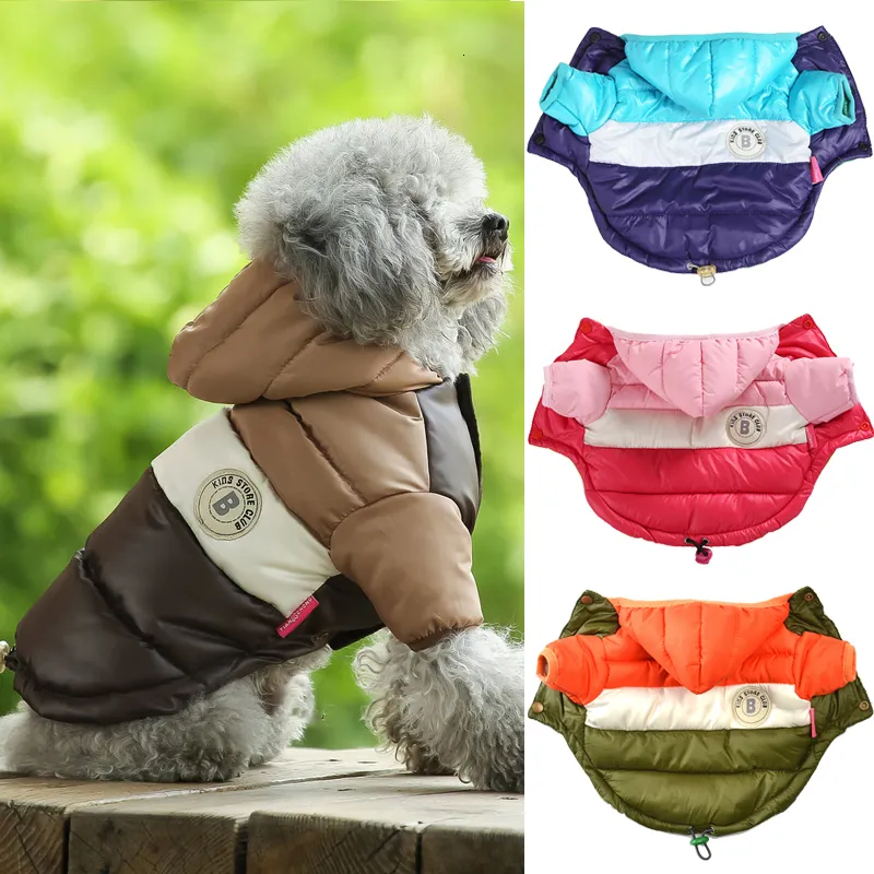 Ropa de invierno para perros, ropa para mascotas para perros, chaqueta cálida para cachorros, abrigo impermeable, ropa de Bulldog Francés pequeño y mediano para Chihuahua 221123