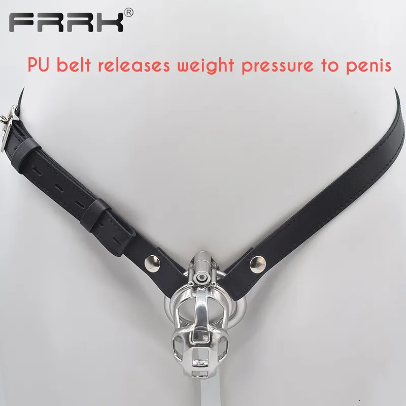 Metal Chastity Cage For Men With Secure Screw Lock And Steel Rings_voghion.com