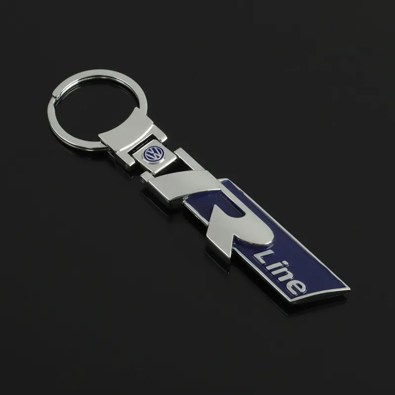 3D Rline Logo Keychain For Car Keys Stainless Steel Auto Accessory ...