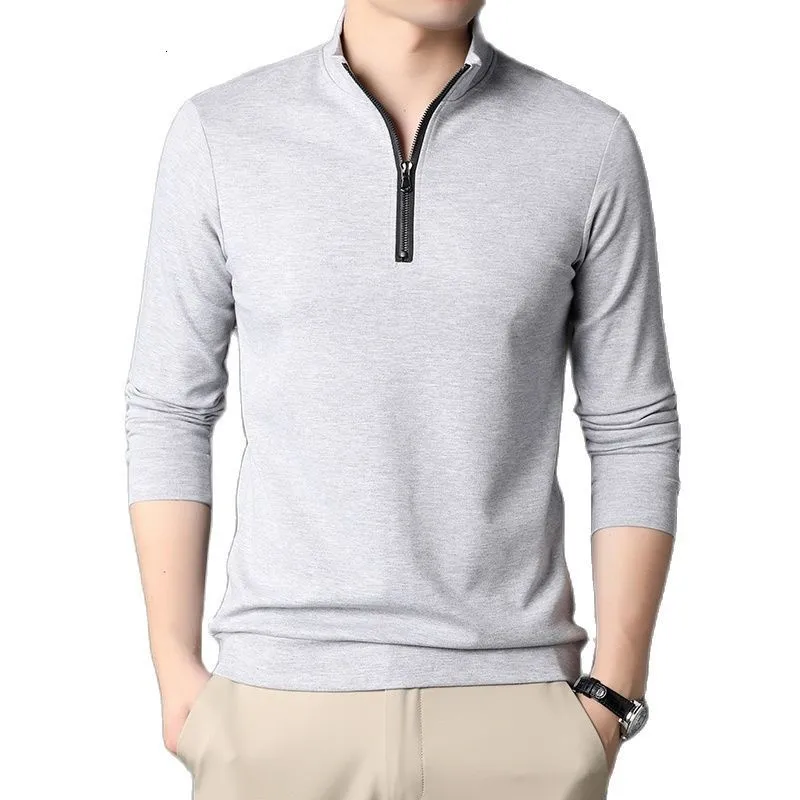 Sudaderas con capucha para hombre Sudadera de otoño Moda Slim Fit s Media cremallera Color sólido Ropa informal clásica 221123