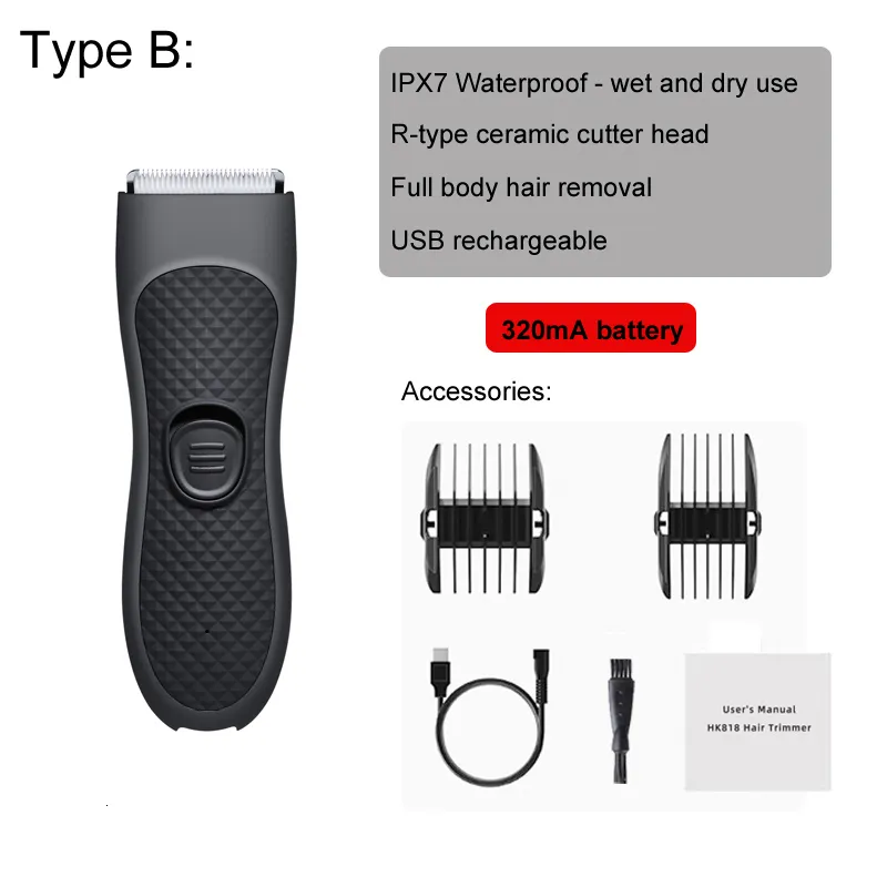 Professional Electric Hair Cutting Machine For Men Intimate Areas