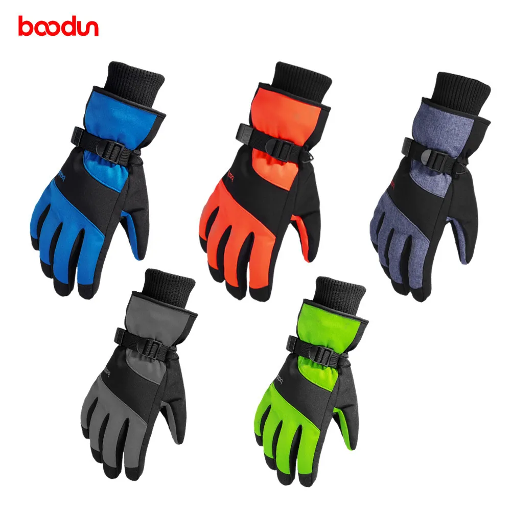 Ski Gloves Five Fingers Gloves Boodun Skiing Glove Women Men Keep Warm Ski snow Winter Waterproof Touch Screen Outdoor Sport snowboard 221123