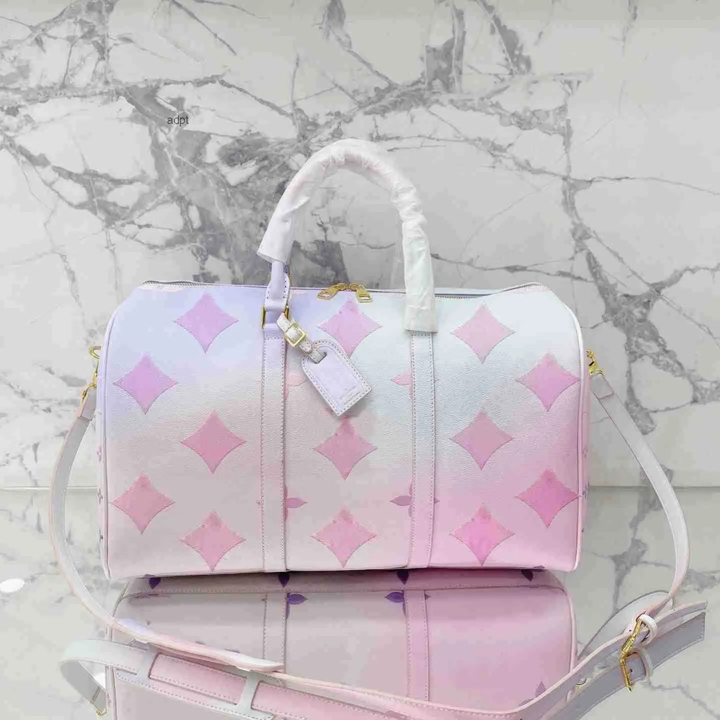 نساء مصممي Luxurys يسافرون لنقاضات Sunrise Pastel Handbag Bradient Shouder Shooding Spring in the City Genine Ladies Locals