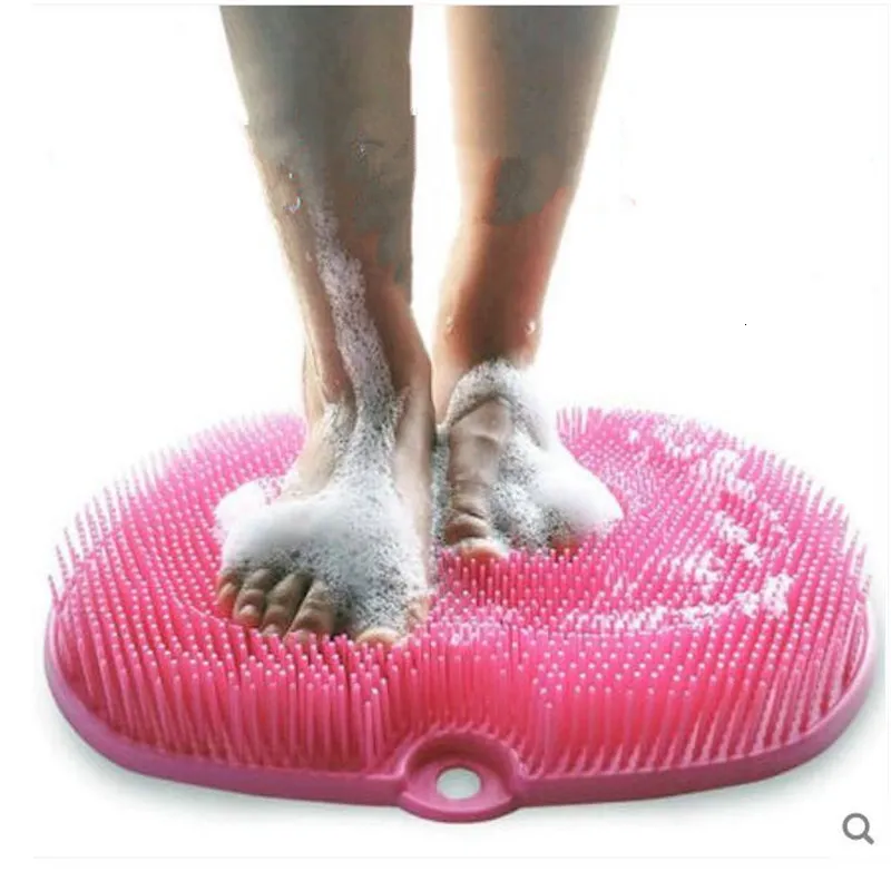 Tappetini da bagno Tappetino per massaggio ai piedi Spazzola per lavaggio Tappeto Bagno con doccia in silicone antiscivolo Antiscivolo per lavaggio 221123