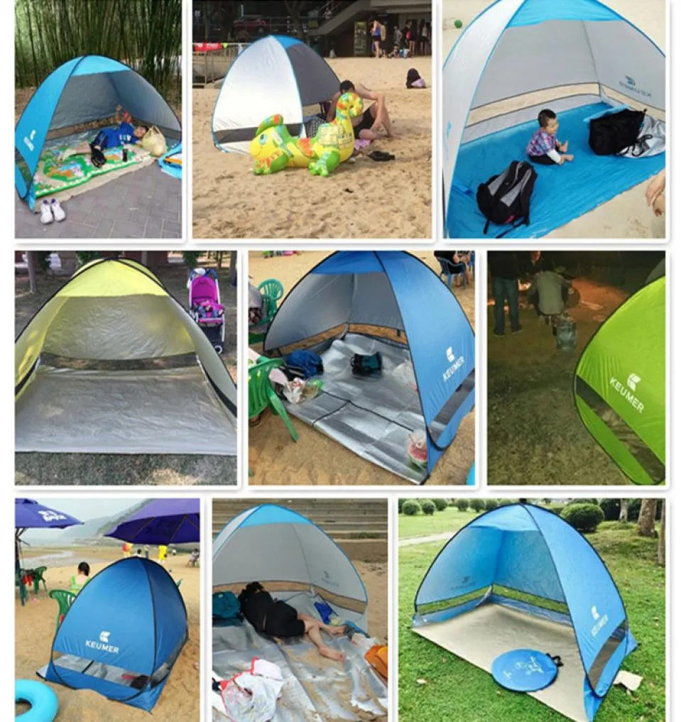 Bulid Easy Carry Tents Outdoor Camping Shelten UV Bescherming voor 23 personen Tent Beach Travel Lawn Family Party Fast Shippin