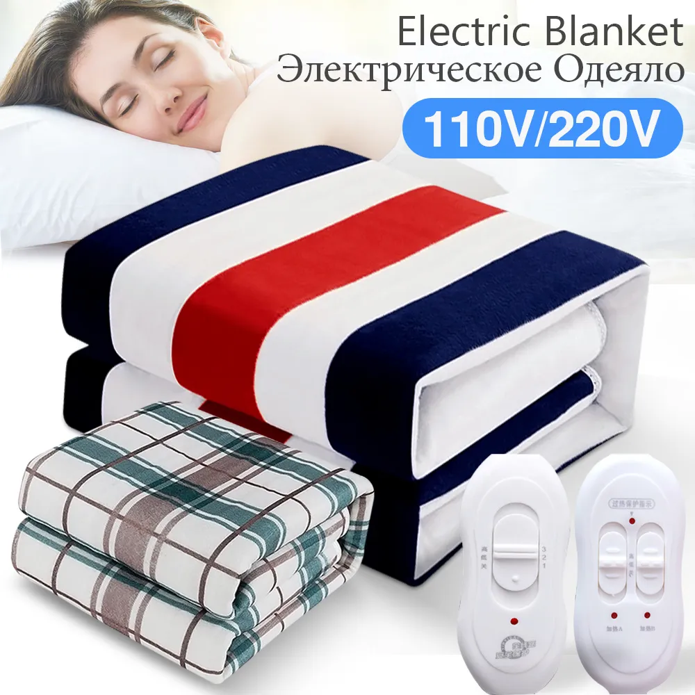 Elektrische deken dikkere verwarming dubbele lichaam warmer 150 180 cm verwarmde thermostaatverwarming 221122