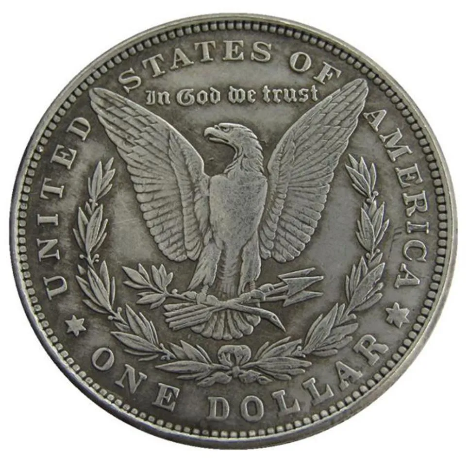 الولايات المتحدة 1884-P-CC-O-S Morgan Dollar Silver Coals Coins Metal Craft مصنع تصنيع 316E