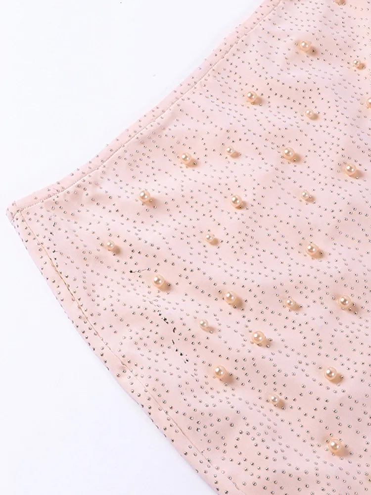 Viifaa Beaded Two Piece Dress Urbanic Set Long Sleeve Crop Top And Mini Skirt For Women Sexy