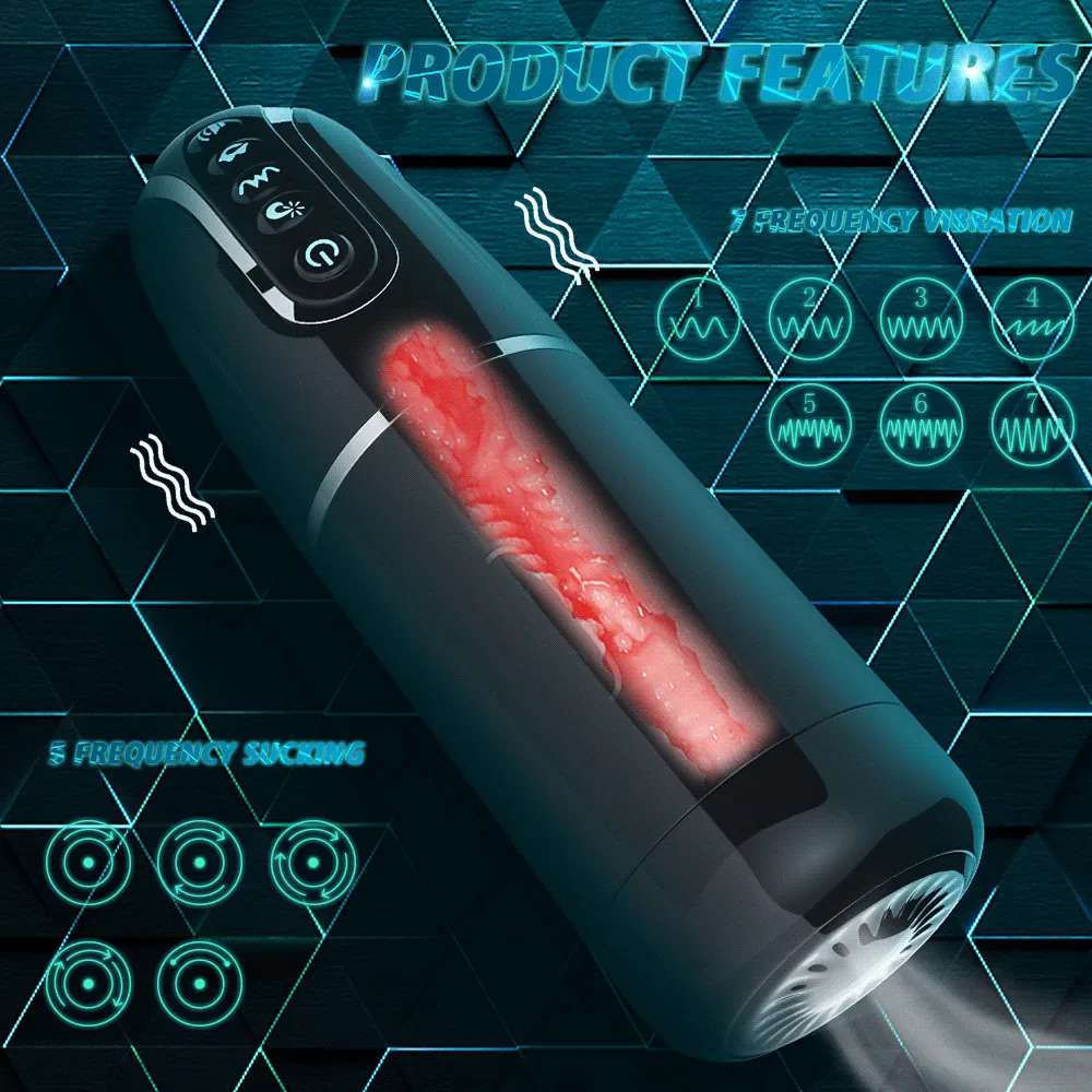 Automatic Masturbator For Men Sucking And Vibrating Sex Toy_voghion.com