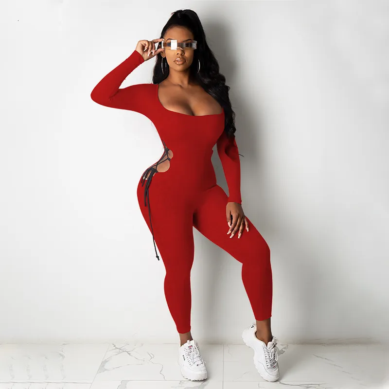 Womens Elastic Bandage Seamless Jumpsuit For Gym, Yoga, Running Long Sleeve  Sport Romper With Hollow Side Casual And Comfortable Female Outfit Style  221123 From Long01, $18.62