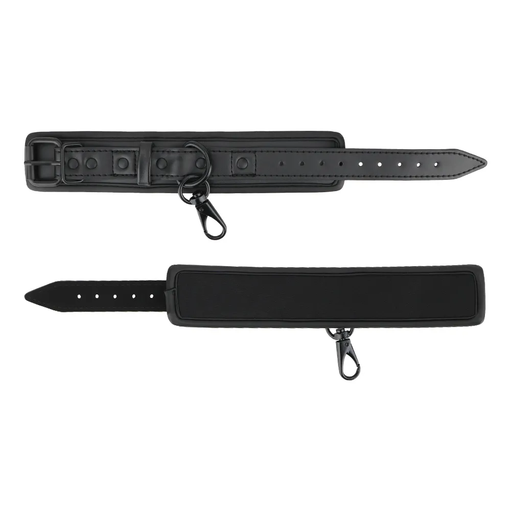 Bondage 1Pair PU Leather Handcuffs SM Products Adult Games Adjustable Restraints Accessories Sex Toys For Coup_voghion.com