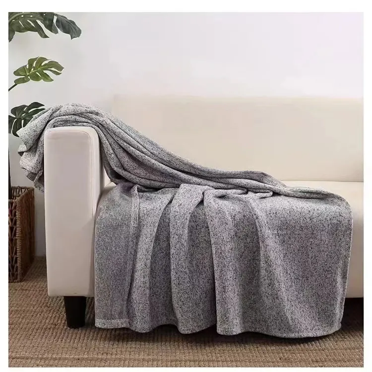 Sublimação em branco cobertor cinza lã de bebê manta transferência de calor de impressão de shawl shrap sofá dormitório blanket01