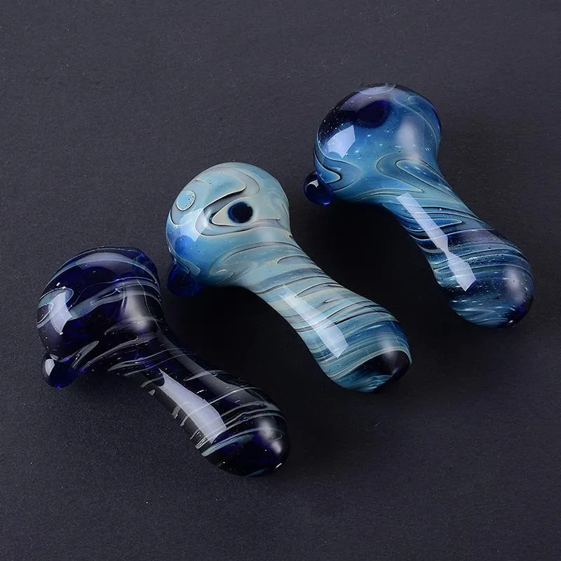 smoke accessory tobacco Glass Smoking Pipes Pyrex Oil Burner Pipe 2.75 Inches HandPipe Spoon Pipes Mixed Color