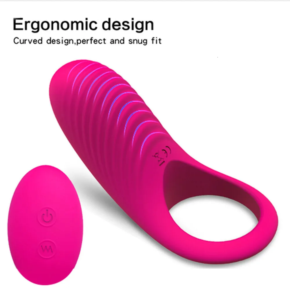Vibrators Draadloze Afstandsbediening Voor Man Mouw Ring Vertragingstijd G-spot Clitoris Stimulator Volwassen Speelgoed voor Cou_voghion.com