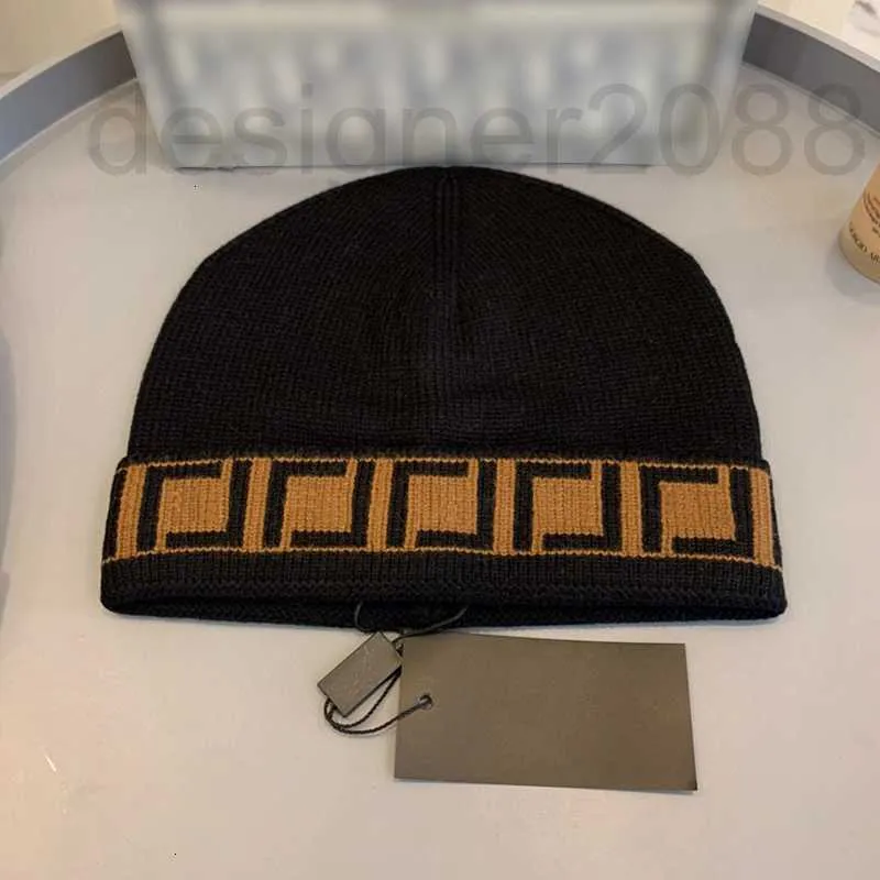 Beanie/Totenkopfkappen, Designer-Männer-Designer-Mütze für Damen, modisch, lässig, Buchstabe F, Streifendruck, randlose Mütze, Kaschmir-Strickmützen, Winter, Yosisso 3GX6