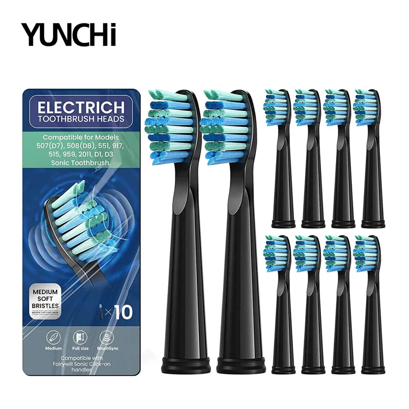 Escovas de dentes 10pcs para fada Sonic Electric Substitui