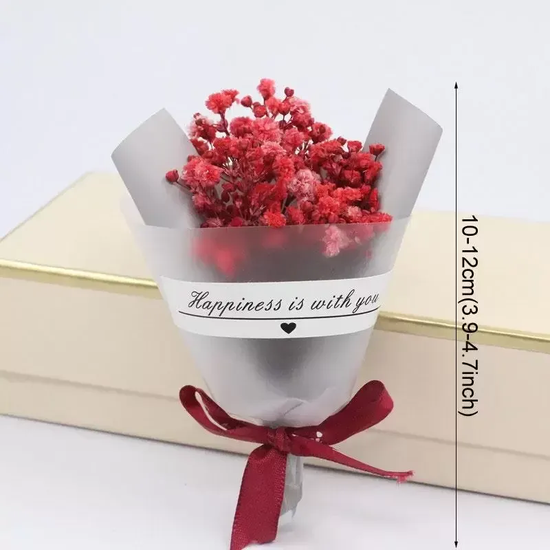 Mini Christmas Valentines Day Gift Dried Artificial Flower Fake Gypsophila Bouquet Creative Eternal Gypsophila Bouquet Soap New