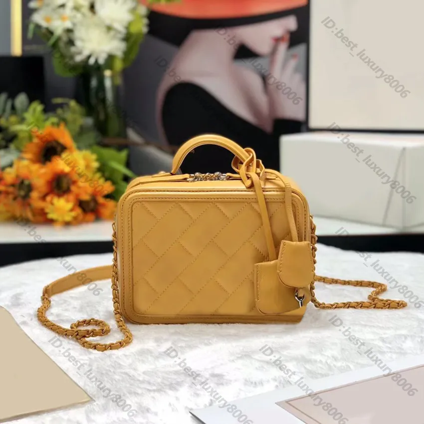 10A luxe make-up tas Klassieke mode een schoudertas high-end schapenvacht crossbody tas Vrijetijdsreizen grote capaciteit opbergtas met premium originele geschenkdoos