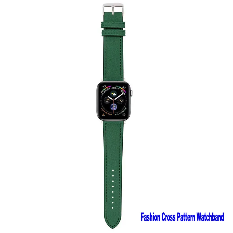 Modedesigner smarta remmar kompatibla med Apple Watch Band 49mm 45mm 44mm 42mm 41mm 40mm 38mm PU läderband band för iWatch Ultra SE2 SE Series 8 7 6 5 4 3 2 1