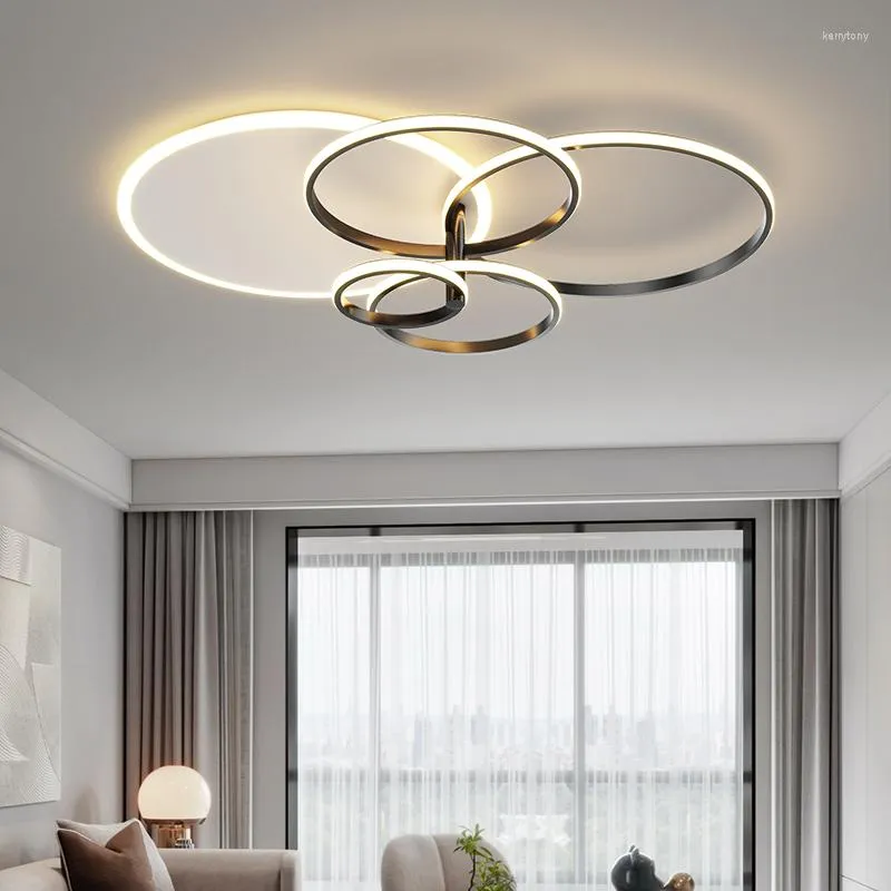 Luzes de teto Modern Minimalist Lamp Room Light Luxury Dining Bedroom Acrílico Arte nórdica