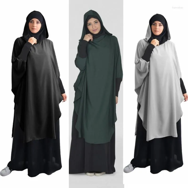Ethnic Clothing Ramadan One Piece Prayer Abaya Dress Jilbab Hijab Dresses Kaftan Hooded Robe Headcover Long Khimar Modest Islam Dubai