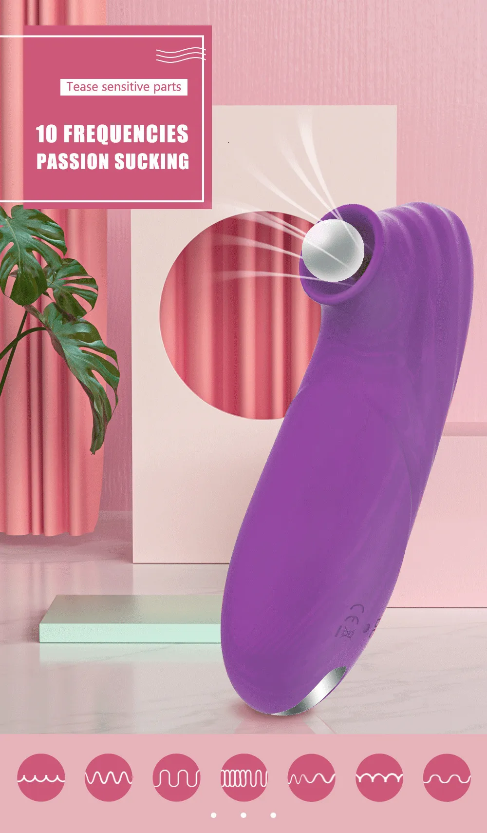 Klitoris sugvibrator för kvinnor vakuumstimulator_voghion.com