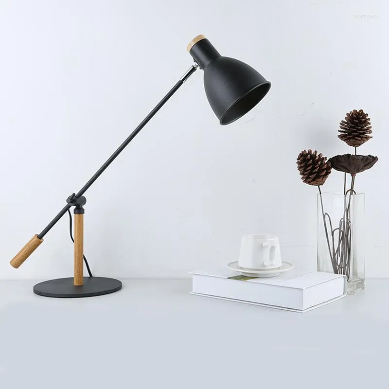 Table Lamps Dunnes Stores Nordic Chinese Solid Wood Desk Lamp With LED