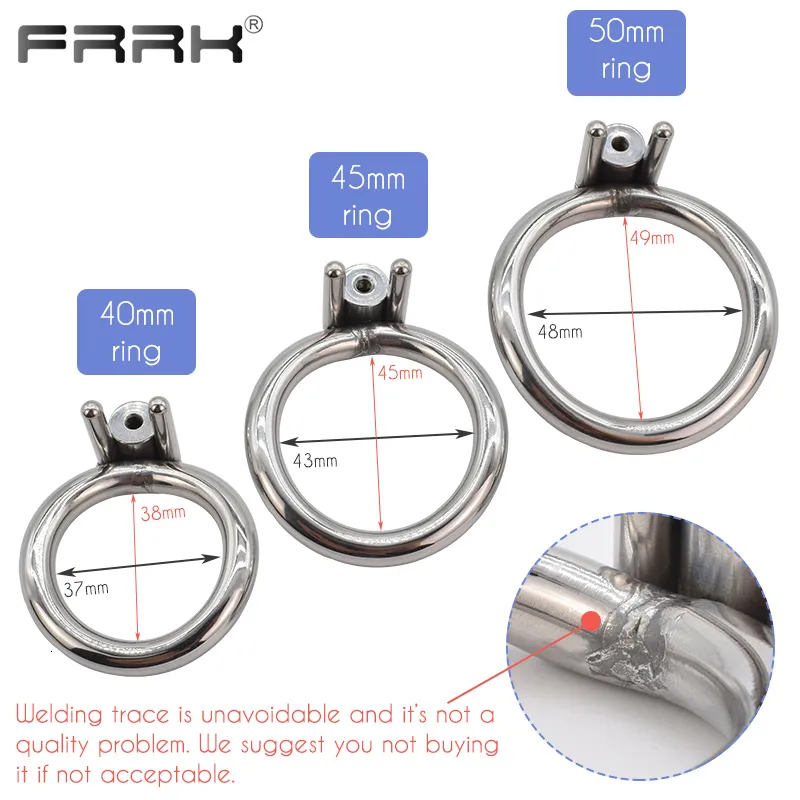 Metal Chastity Cage For Men With Secure Screw Lock And Steel Rings_voghion.com