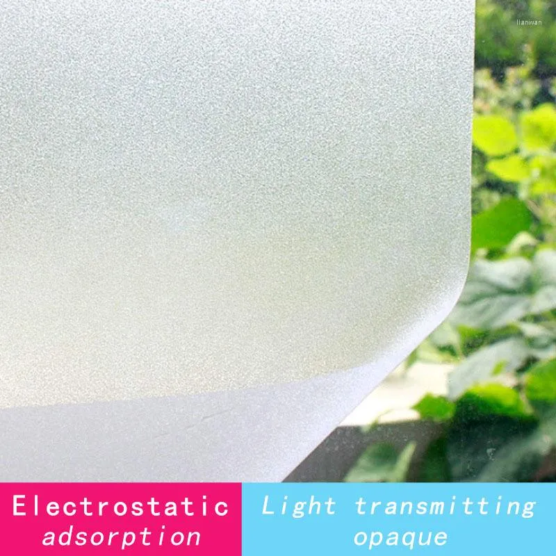 Window Stickers Film Electrostatic Adsorption Frosted Self Adhesive Sticker For Glass Privacy Anti Look Matte