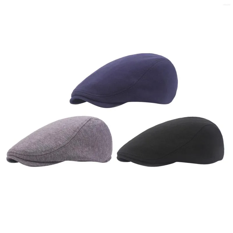 Berets Stretchy Adjustable Sboy Hats Women Men Flat Irish Cabbie Ivy Durable Baret Herringbone Head Warmer