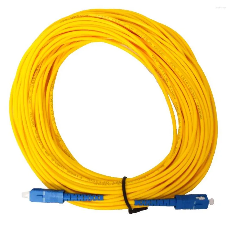 Équipement à fibres optiques SM SX 3mm 3M 5M 10M 15M 20M 30M 50M 100M 19/125umFiber câble de raccordement SC/PC-SC/PC cordon de raccordement