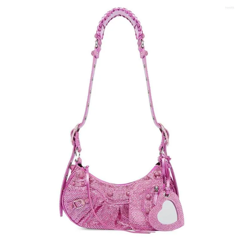 A113 sacos de noite femininos y2k marca 2022 rosa gótico sier azul moda strass crossbody bolsa ombro